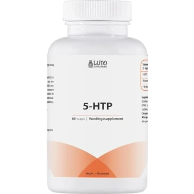 Afbeelding van 5 HTP Griffonia 375mg Waarvan 20% (75mg) Vitamine B6 60 capsules Luto Supplements