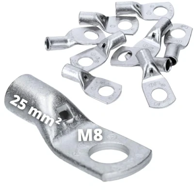 Afbeelding van 10 stuks Cembre A5 M8 buiskabelschoenen 25 mm² ongeïsoleerd van vertind koper