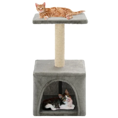 Afbeelding van vidaXL Kattenkrabpaal met sisal krabpaal 55 cm grijs