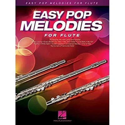 Afbeelding van EASY POP MELODIES FOR FLUTE TRAVERSIERE: 50 Favorite Hits with Lyrics and Chords