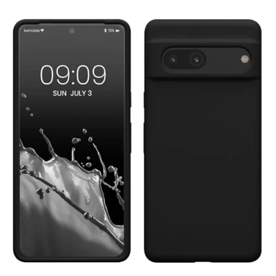 Afbeelding van kwmobile telefoonhoesje geschikt voor Google Pixel 7 Hoesje met siliconen coating Smartphone case in bosbesblauw