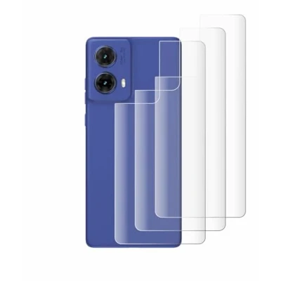 Afbeelding van Savvies (4 Stuks) Full Screen Scherm Beschermfolie voor Motorola Moto G85 (Achterkant) Cover Protector 3D Curved [Edge to Edge, Ultra Clear]