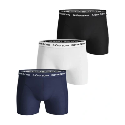Afbeelding van Boxershort Björn Borg Men Essential Shorts Sammy BB Shadeline Total Eclipse (3 pack) XS
