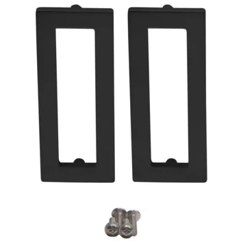Afbeelding van Storemax basic handgreep rechthoek metaal zwart 22x15x2cm
