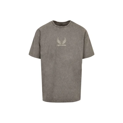 Afbeelding van Merchcode CUPID ́S Assistant ACID Washed Heavy Oversize Tshirt print, Heren, Maat: Medium, Asphalt
