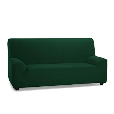 Afbeelding van Martina Home Elastische hoes voor 3 zitsbank, model TUNEZ, Kleur GROEN FLES, Meet van 180 tot 240 cm