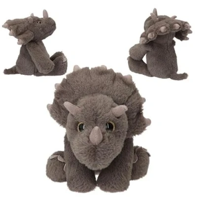 Afbeelding van Depesche Dino World knuffel Floppy Triceratops 25 cm
