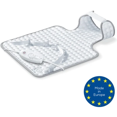Afbeelding van Sanitas SHK 32 Elektrisch Warmtekussen Heating pad Nek en rug 54 x 38 cm 3 Warmtestanden Snelle opwarming Automatische uitschakeling Machinewasbaar 2 Jaar garantie Wit