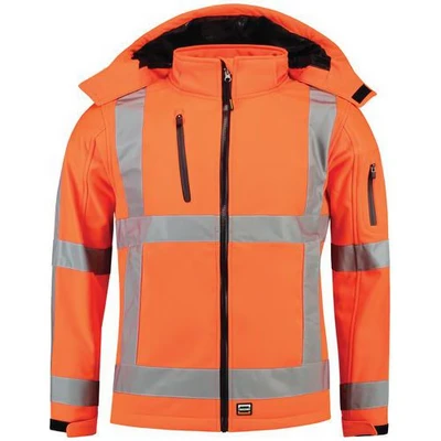 Afbeelding van Tricorp Hi Vis Softshell Jas RWS 403003 Oranje Maat XS