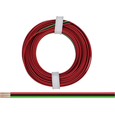 Afbeelding van Donau Elektronik 318 014 Draad 3 x 0.14 mm² Rood, Groen, Zwart 5 m