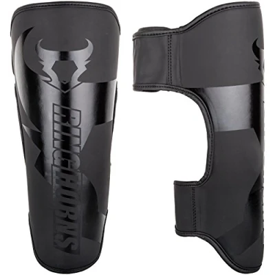 Afbeelding van Ringhorns Charger Kickboks Scheenbeschermers Zwart/Zwart M