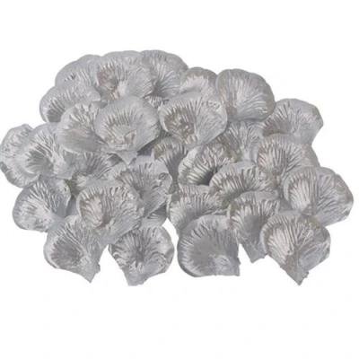 Afbeelding van Rozenblaadjes luxe zilver 144 stuks