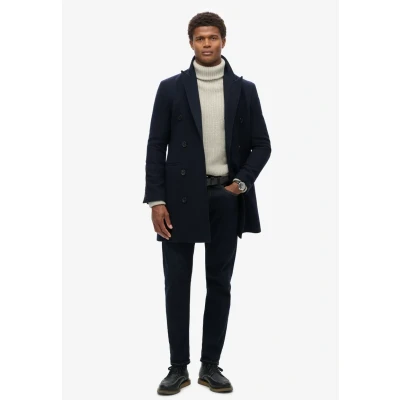 Afbeelding van Superdry THE Merchant Store Halflange jas, Heren, Maat: Medium, Navy