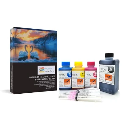 Afbeelding van BLUE SWAN 550 ml navulinkt voor Canon printercartridges PG 545 CL 546 G 545XL 546XL Pixma TR4550 MG2450 MG2550 MG2550S MG2555S MG2950 MG3050 MG3051 MG3052 MG3053 MX495 IP2850