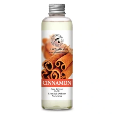 Afbeelding van Kamergeur Navulfles Kaneel 200ml Navulling met Puur en Natuurlijke Essentiële Olie Intensief &amp; Langdurig Aroma Natuurlijk Zonder Alcohol