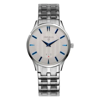 Afbeelding van Orphelia Herenhorloge The Flatline analoog kwarts roestvrij staal, zilver, Klassiek