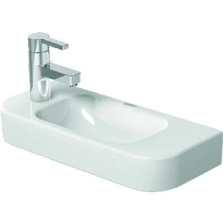 Afbeelding van Duravit happyd 2 fontein met overloop kraangat rechts 50x22cm wit 0711500008