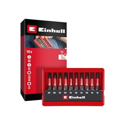 Afbeelding van Einhell Impact Bit Taschenbox 10tlg 118653 Bitset 1/4 (6.3 mm), PH, PZ, Torx, Zeskant
