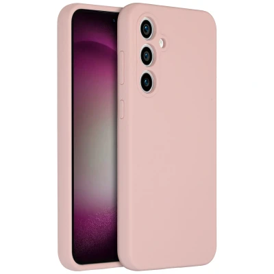 Afbeelding van Samsung Galaxy S23 FE Hoesje Siliconen en TPU (zacht) Accezz Backcover/Softcase Roze Telefoonhoesje