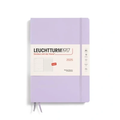 Afbeelding van LEUCHTTURM1917 370639 weekkalender &amp; notitieboek Composition (B5) 2025, lila, Engels
