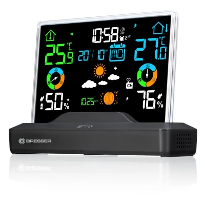 Afbeelding van Bresser Weerstation Draadloze Sensor Kleurenscherm Randloos Display
