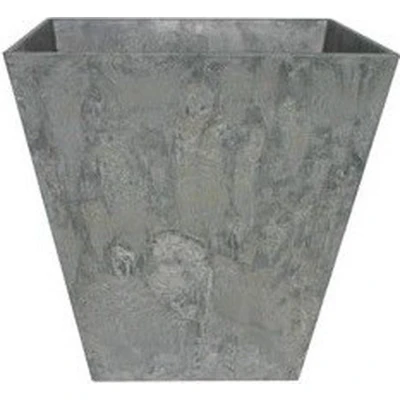 Afbeelding van Steege Plantenbak vierkant gerecycled kunststof grijs 35 cm