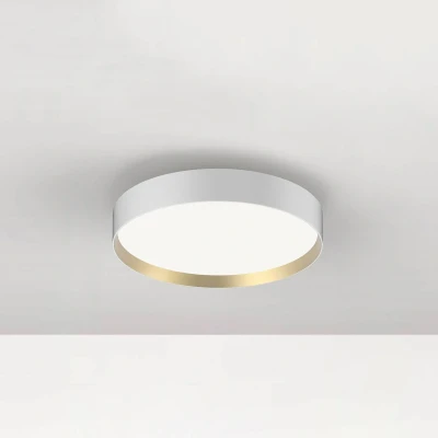 Afbeelding van LOOM DESIGN LED plafondlamp Lucia, wit/goudkleurig Ø 35 cm