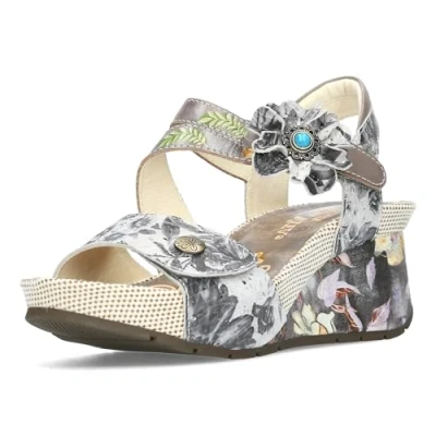 Afbeelding van Laura Vita sandalen voor dames Barry 324, grootte:40, kleur:Veelkleurig
