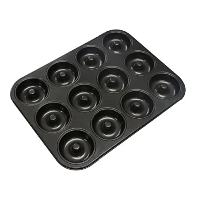 Afbeelding van Webake Donut Bakvorm Donutvorm muffinvormpjes voor muffins cupcake, bronnies, cake, puddingvorm van staal, antiaanbaklaag Ø7 cm