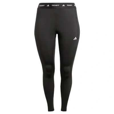 Afbeelding van adidas Performance TECHFIT Stash Pocket Lange Legging (Grote Maat) Dames Zwart 1X