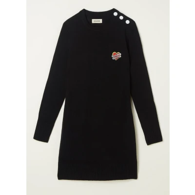 Afbeelding van Zadig&amp;Voltaire Kids Trui jurk Zwart Maat 176