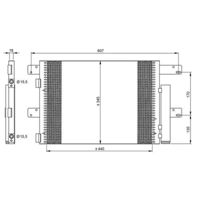 Afbeelding van NRF Airco condensor 35896
