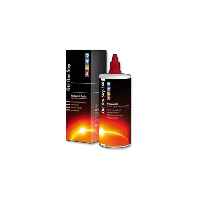 Afbeelding van Oté One Step Peroxide &amp; Tablet 360 ml + 45 tabletten Lenzenvloeistof