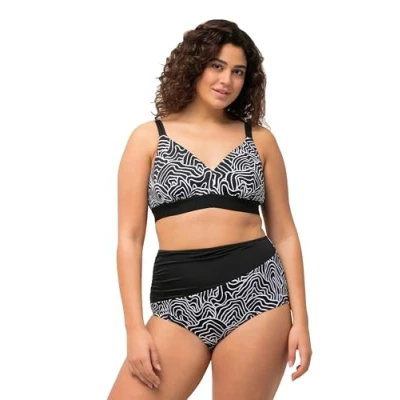 Afbeelding van Ulla Popken SET Bikini, Dames, Maat: 48, Black