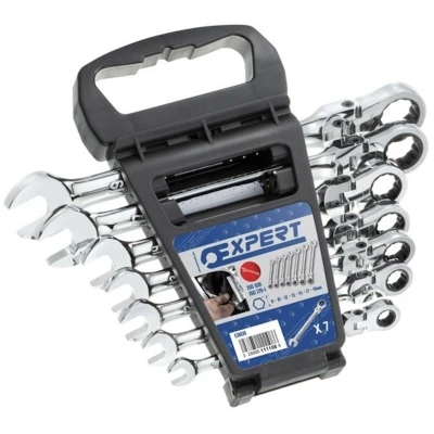 Afbeelding van Expert by Facom scharnierende ratelringsteeksleutels 7 delig E111108