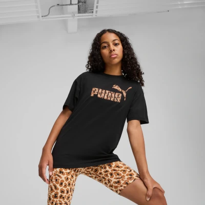 Afbeelding van Puma Animal LOGO Infill TEE Unisex Tshirt print voor kinderen, Maat: 176, Black