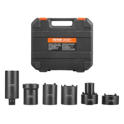 Afbeelding van VEVOR spindelmoer asmoer slagdoppenset 12,7mm aandrijving 6 stuks.