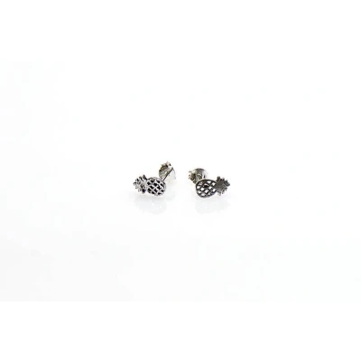 Afbeelding van Karma Oorbellen Pineapple Zilver