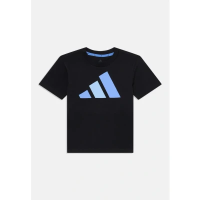 Afbeelding van adidas Performance Essentials Junior Unisex Tshirt print voor kinderen, Maat: 152, Black/blue fusion/glow blue