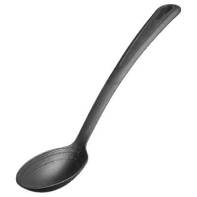 Afbeelding van Westmark Groentelepel, zeer hittebestendig tot 270 C/518 F, extra diepe lepelkop, met schaalverdeling aan de binnenkant: 15, 30 en 45 ml, kunststof, gentle Plus, zwart, 28612275