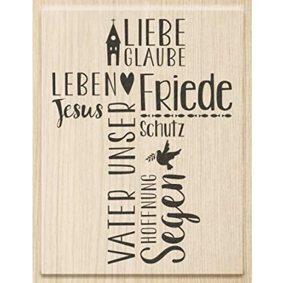Afbeelding van Knorr Prandell 211801112 stempel van hout (Communie &amp; vorm) motief grootte 6,3 x 8,5 cm, motief: onze vader