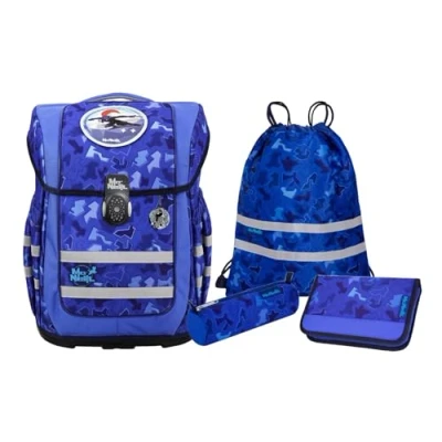 Afbeelding van McNeill Schooltas Ergo Compacto Schoolbag Set 5 delig Puzzle Blauw