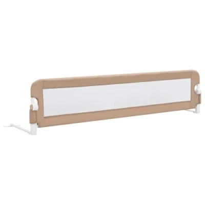 Afbeelding van vidaXL Bedhekje peuter 180x42 cm polyester taupe