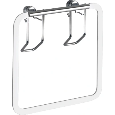 Afbeelding van Wenko Handdoekring Premium 4 X 17 Cm Rvs Zilver