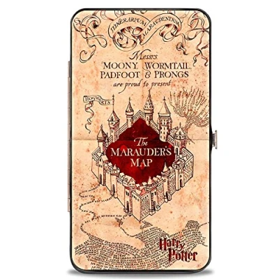 Afbeelding van Buckle Down Dames scharnier portemonnee Harry Potter, Meerkleurig, 7&quot; x 4&quot;