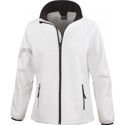 Afbeelding van Result Core Ladies Printable Soft Shell R231F White / Black XXL