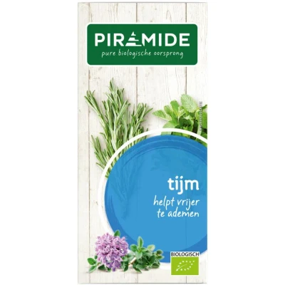 Afbeelding van 3x Piramide Kruidenthee Bio Tijm 20 stuks