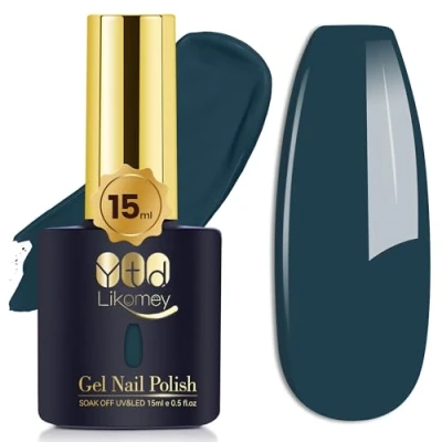 Afbeelding van YTD Likomey UV Gel Nagellak,15ml Egeïsch Blauw Hoge Kleurweergave Salon Manicure Polish