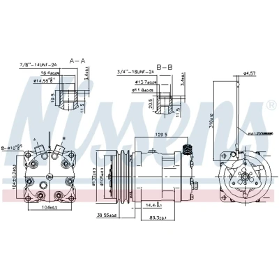 Afbeelding van Nissens Airco compressor 89461