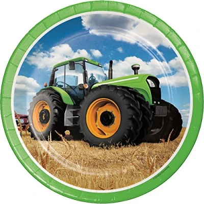 Afbeelding van Tractor Time borden 23cm 8 stuks